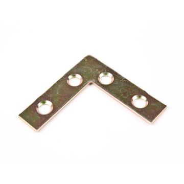 No 324 Corner Plates Zinc Plated 2" 