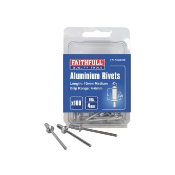 Faithfull Rivets 4mm FAIAR4M100 