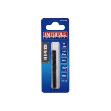Faithfull HSS Drill Bit 3mm FAIPP300 