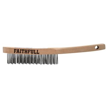 Faithfull 3 Row Wire Brush FAI6803 