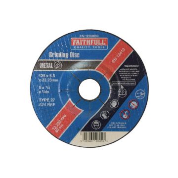 Faithfull Metal Grind Disc FAI1256MDG 