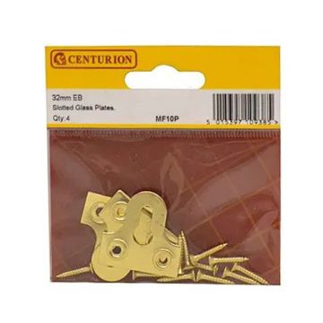 Centurion 1 1/4" Slotted Glass Plates EB 
