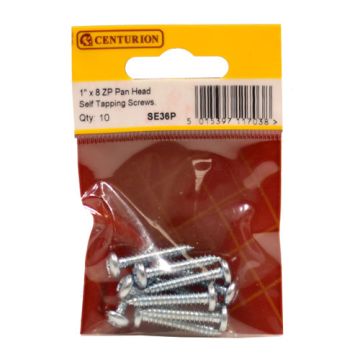 Centurion 1" x 8 SloTTed Pan Head Scr Pack 10 