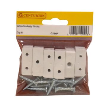 Centurion White Modesty Blocks