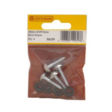 Centurion 1"x 8 Chromed Mirror Screws 