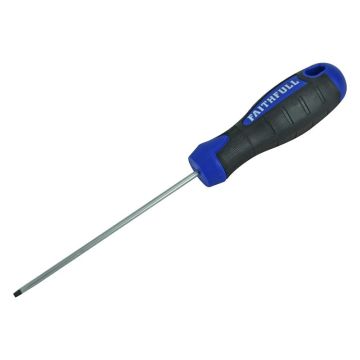 Faithfull Soft Grip S/Driver Flared 100mm x 5.5mm 