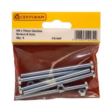 Centurion M5 x 75 Screws/Nuts 