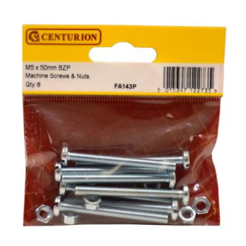Centurion M5 x 50 Screws/Nuts 