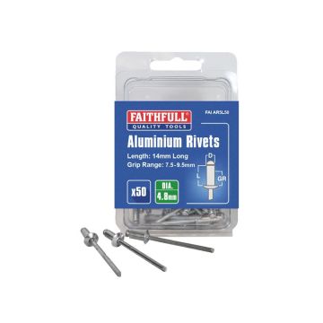 Faithfull Aluminium Rivet FAIAR5L50 