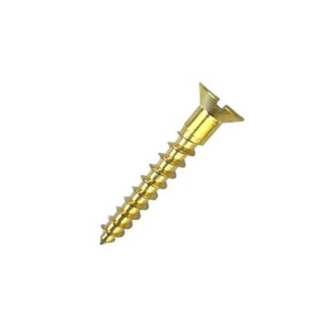 Screw Slot Brass C/Sunk 12 x 1 1/2" Per 100 