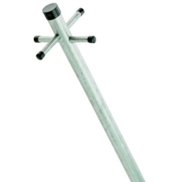 Walsall Cross Pin Galvanised Linen Post & Socket 2.4m