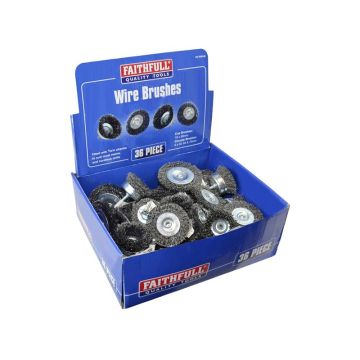 Faithfull Wire Brush Assortment FAIWBA36 