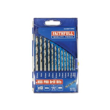 Faithfull Hss Drill Set 13Pce FAIMSET13PRO