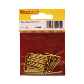 Centurion 25mm Brass Panel Pins