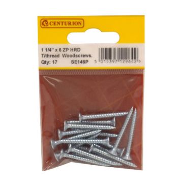 Centurion 1 1/4 x 6 ttZP C/Sunk Screws 