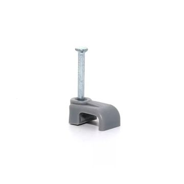 6mm T&E Grey Flat Cable Clips Per Box 100 JB214Gy 