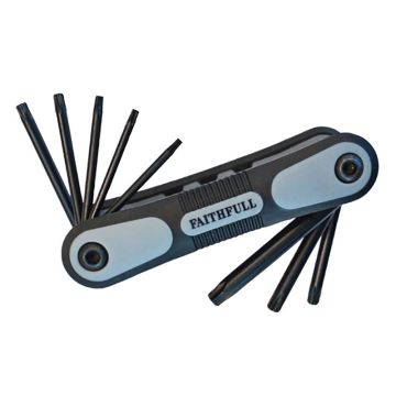 Faithfull Folding Tork Key Set FAITKSF8