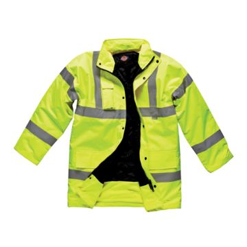 Dickies Yellow Hi Visibility Motorway Safety Jacket Medium