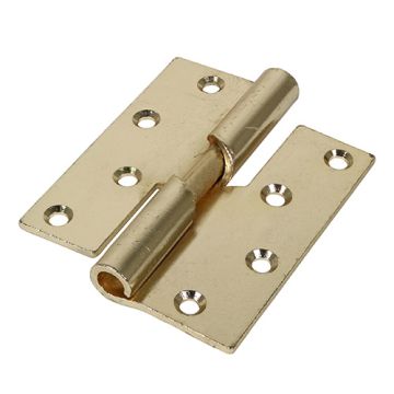 4" E/Brass Rising Butt Hinges Right 466 