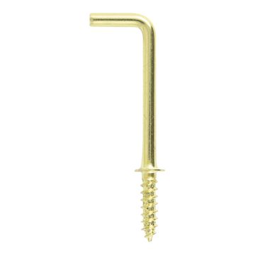 Timpac Square Cup Hooks 25mm Electro-Brass 