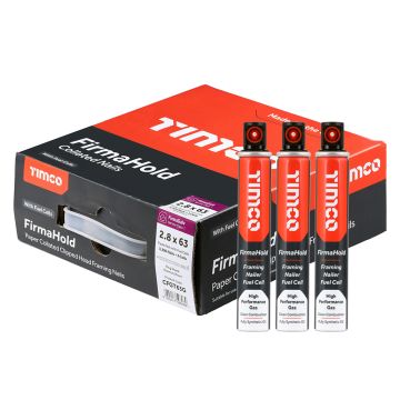 Timco Firmahold Clipped Head Nail & Gas 2.8 x 63 3300 Nails Per Box