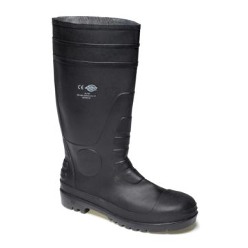 Dickies Safety Wellington Black Size 8 