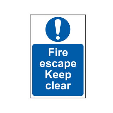 Scan Sign - Fire Escape SCA0158