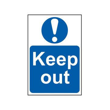 Scan Sign - Keep Out SCA0255