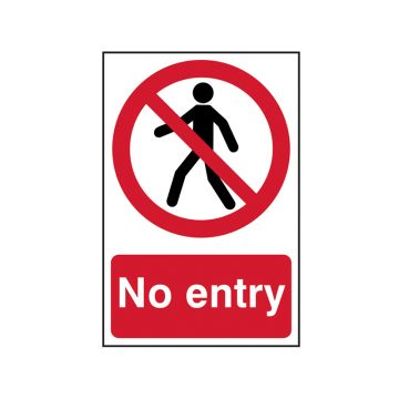 Scan Sign - No Entry SCA0600