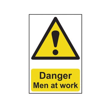 Scan Sign - Danger Men At Work SCA1200 