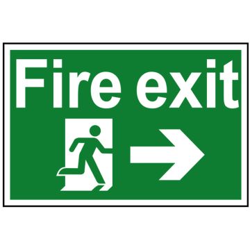 Scan Sign - Fire Exit SCA1504