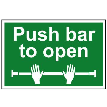 Scan Sign - Push Bar SCA1523