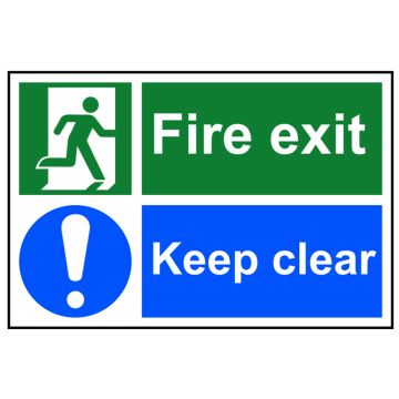 Scan Sign - Fire Exit SCA1540