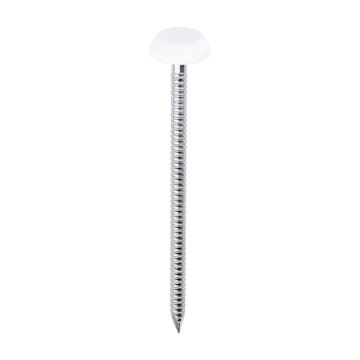 Timco Polymer Head Pins (Box 100) 65mm White 