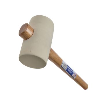 Faithfull Rubber Mallet White 76mm 3" FAIRMWF28FSC