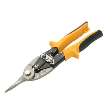 Faithfull C/Pound Aviation Snips Yellow Strgt Cut FAIAS10Y