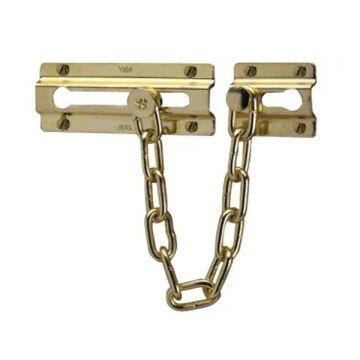 Yale Door Chain P/Brass P-1037-Pb YALP1037PB