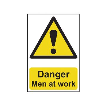 Danger Men At Work Sign 600 x 400 Sca4104 