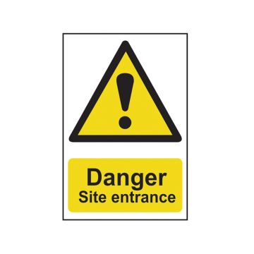 Danger Site Entrance Sign 600 x 400 Sca4102 