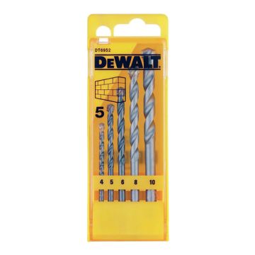 Dewalt Masonry Drill Set 5 Piece 4-10mm
