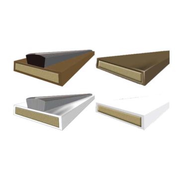 Dale Hardware White 15x4mm Intumescent Fire & Smoke (2.1m)