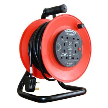 MDT Metal Frame Extension Reel 4 Socket 25Mtr