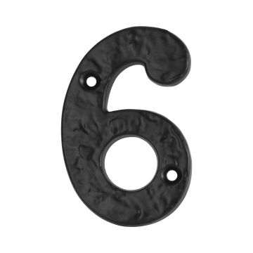 Dale Hardware Antique Wrought Iron 76mm Numeral 6