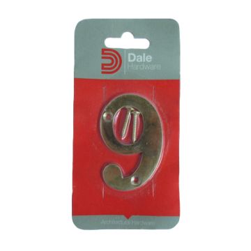 Dale Hardware Antique Wrought Iron 76mm Numeral 9