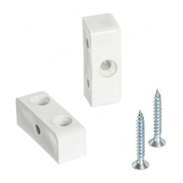 Dale Hardware Modesty Block White Pk 8