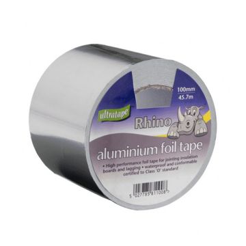 Ultratape RHino Aluminium Foil Tape 100mm x 45.7M   