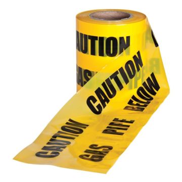Ultratape Non-Detectable Underground Marker Tape 150mm x 365M"Gas Pipe Below"