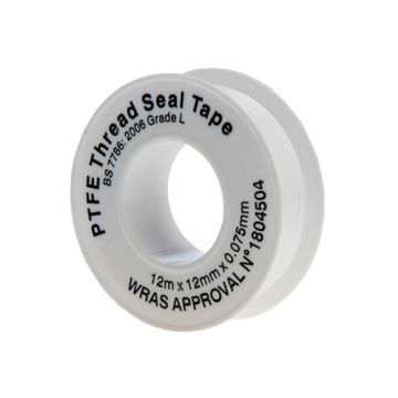 Ultratape Water (White) P.T.F.E  12mm x 12M