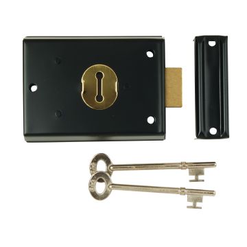 Dale Hardware Black 101mm Rim Deadlock