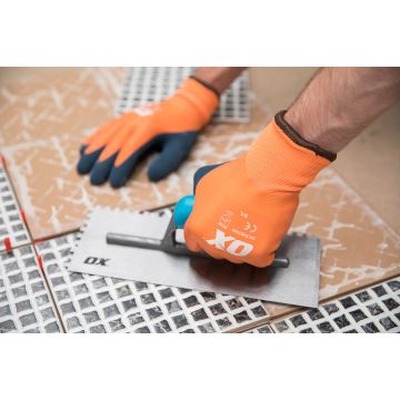Ox Foam Latex Thermal Gloves Waterproof Large